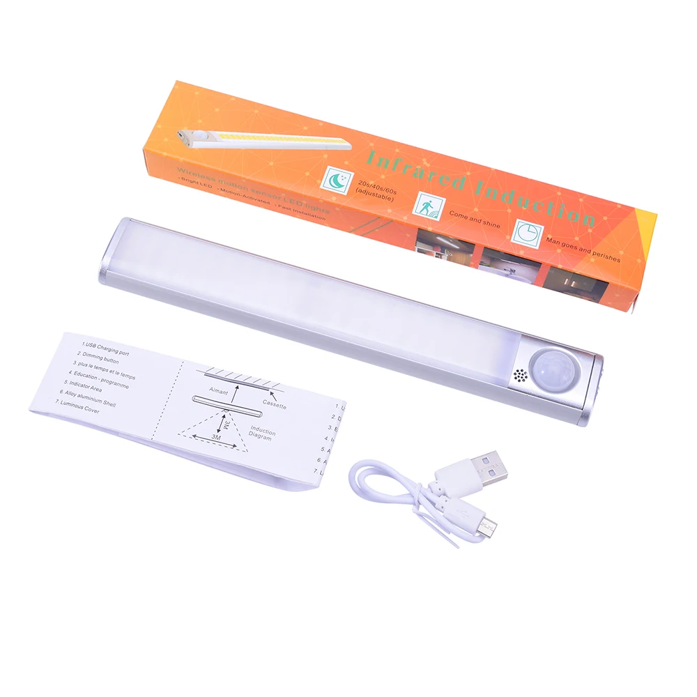 PIR Сенсор светодиодный шкаф для ламп регулируемый шкаф-купе освещение