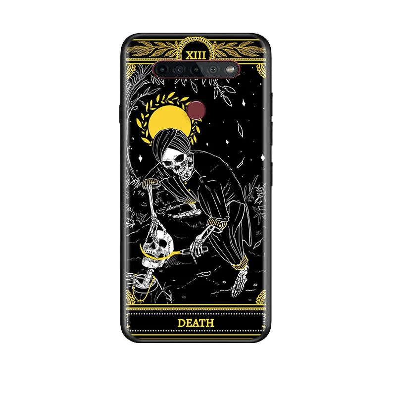 

Cool Death Tarot Fate For LG G8 V30 V35 V40 V50 V60 Q60 K40S K50S K41S K51S K61 K71 K22 ThinQ 5G Phone Case