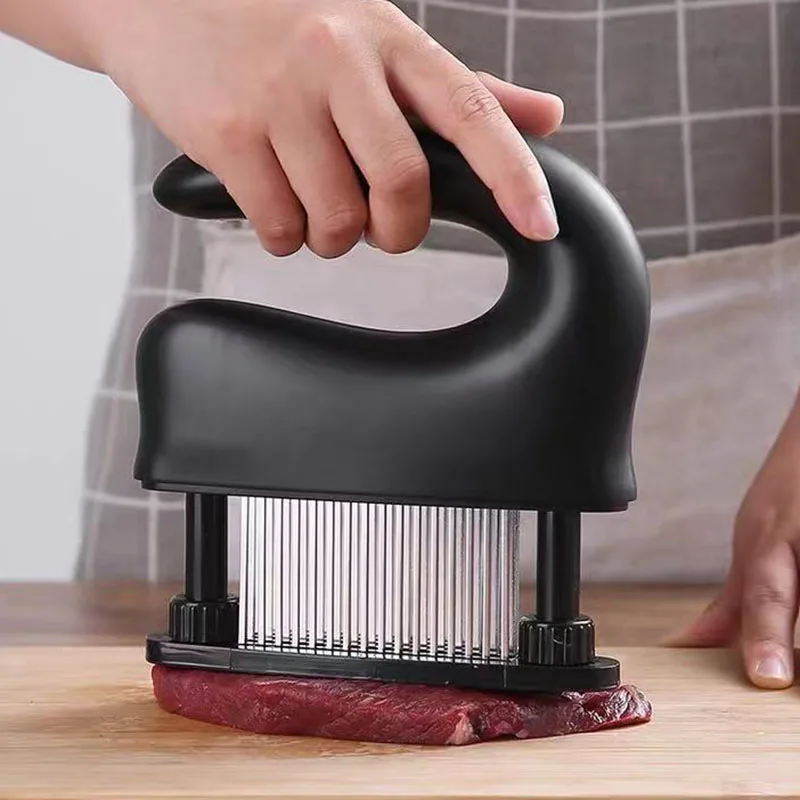 

Meat Tenderizer with 48 Stainless Steel Ultra Sharp Needle Blade Cooking Tool for Tenderizing Marinade BBQ Flavor Maximizer