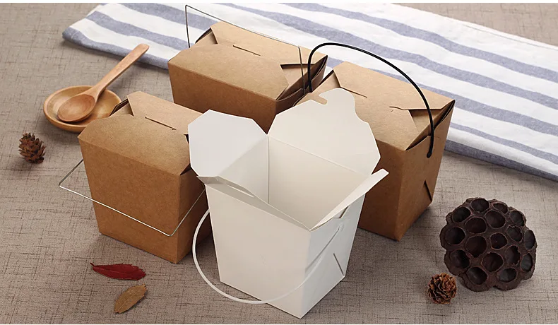 32 унции белая коробка для лапши еды на вынос/емкость бесплатная доставка | Дом и