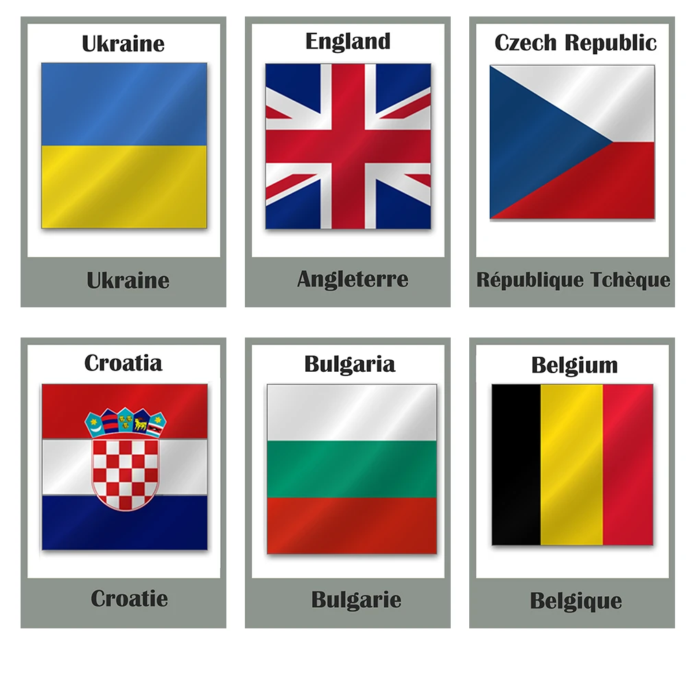 32 группы/набор Детские европейские страны французские Монтессори английские