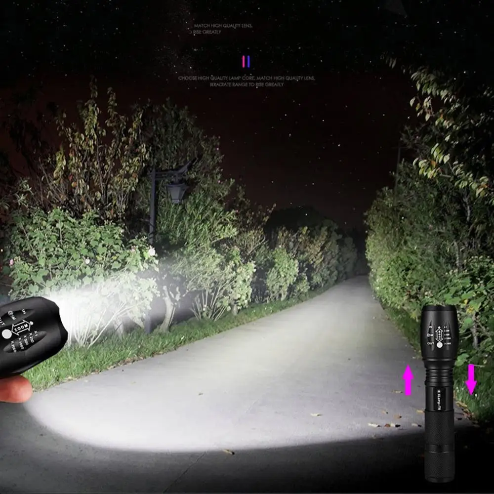 T6 светодиодный светильник-вспышка перезаряжаемый домашний уличный большой