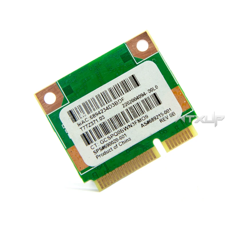 RaLink RT3290 Половина мини PCI-Express Wlan Беспроводная карта Bluetooth3.0 SPS:690020-001 для ноутбука HP