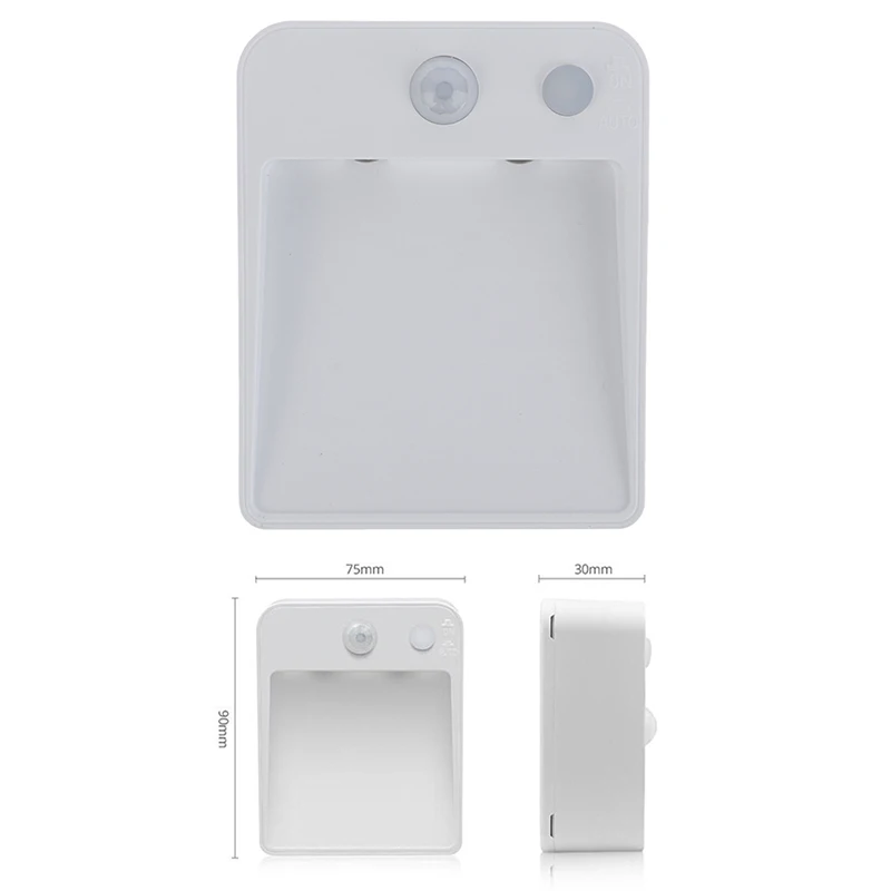 

1pc Kitchen Hallway Sensor Detector Night Light Adjustable Time Delay Infrared Motion Sensor Switch Light Switch