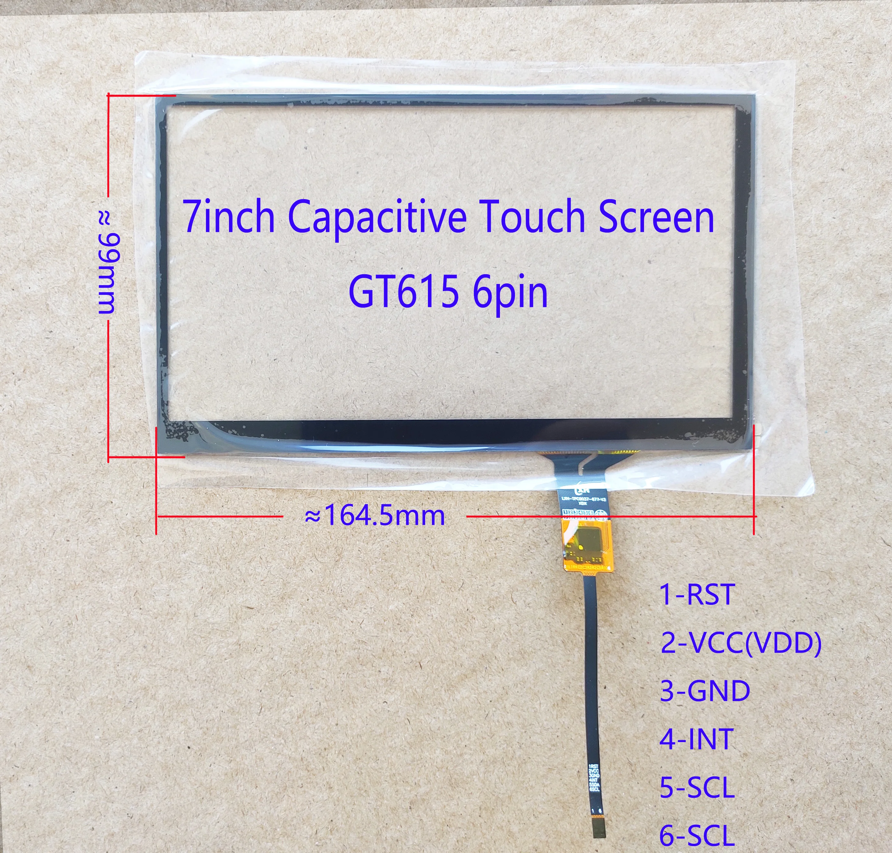 7 дюймов емкостный сенсорный экран Экран аналогово цифровой преобразователь для