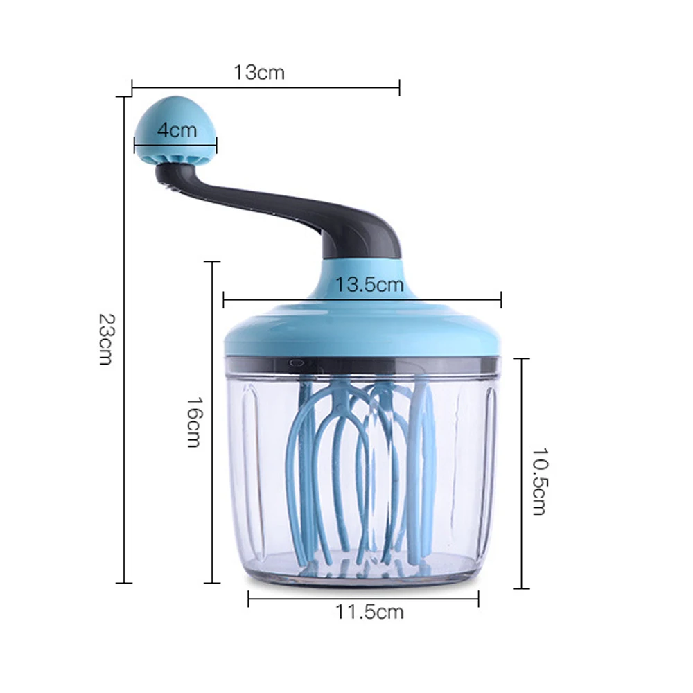 

Manual Egg Beater Dough Mixer Food Blender Egg White Whisk Hand-Cranked Cream Whisk Kitchen Baking Supply Drop Shipping