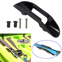 black plastic marine kayak paddle clip holder paddle oars keeper canoe boat deck mount fishing accessories with screws