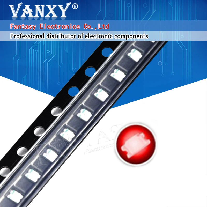 100 шт красный 0805 SMD светильник онарь|led diodes light|diode light0805 smd led |