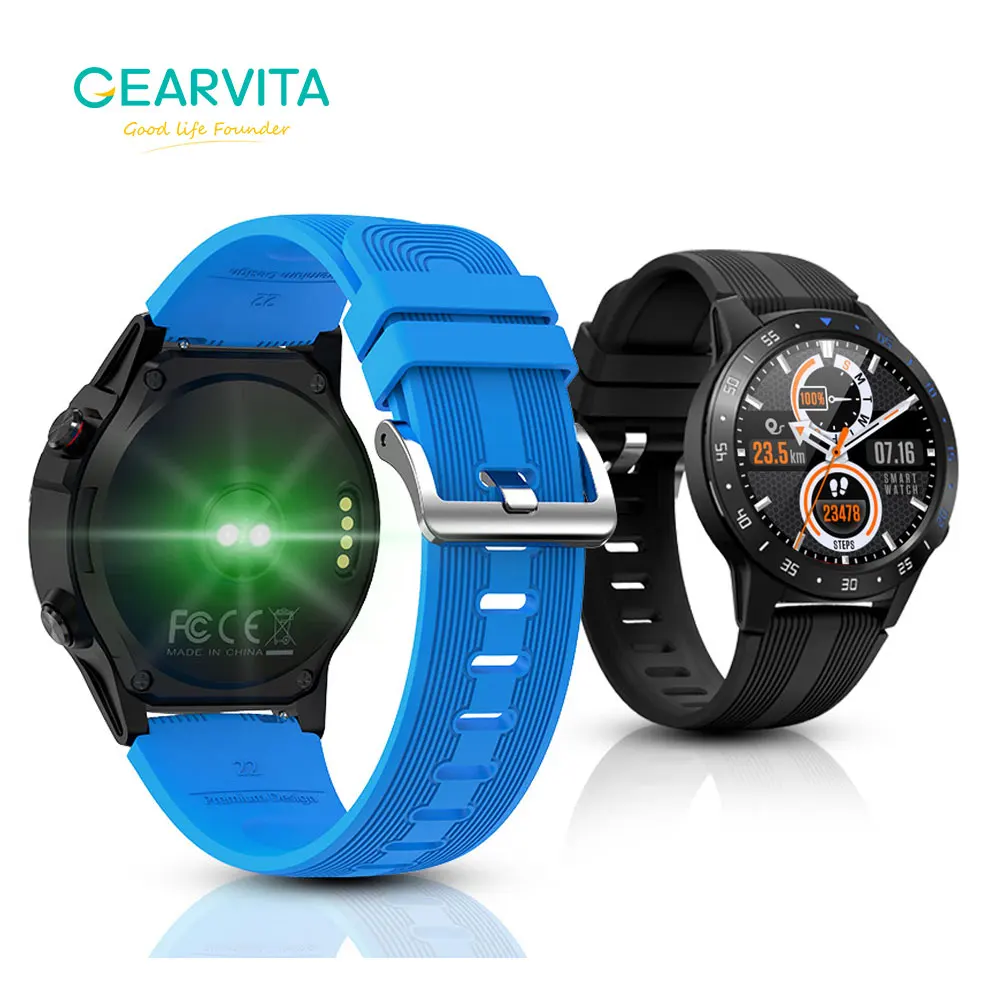 Смарт часы Gearvita мужские с GPS SIM картой пульсометром компасом и