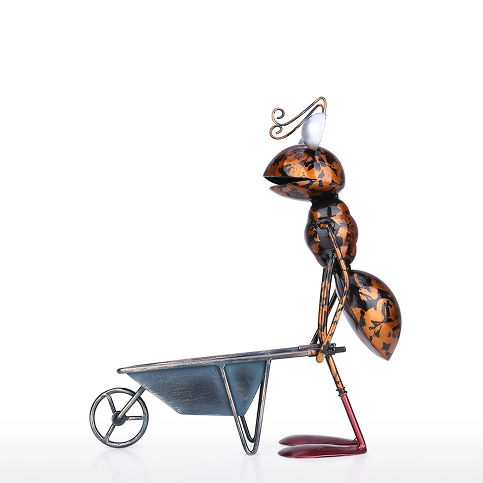 

Ant Succulent Flower Pot Ornaments Innovative Handicraft Metal Home Balcony Garden Lawn Decoration REME889