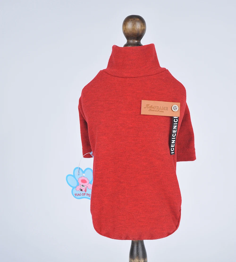 

Dog Cat T-Shirt Colorful Cotton Knited Bottoming Shirt Pet Puppy Pajamas for Dogs Cats Small Medium 5 Colours 5 Sizes