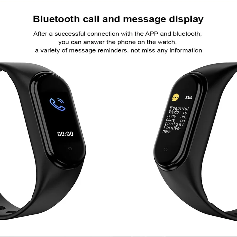 Smart band M5 Women Bluetooth Call/Music Band Waterproof Heart Rate Blood Pressure Men Health Wristband Bracelet | Электроника