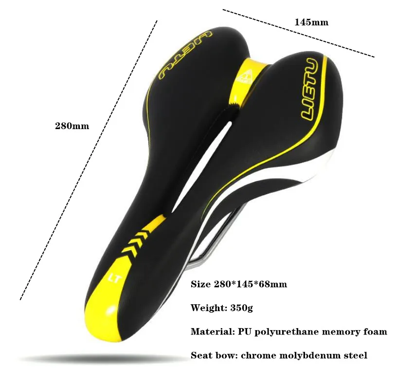 Велосипедное седло ультралегкое ажурное из пены с эффектом памяти детали для