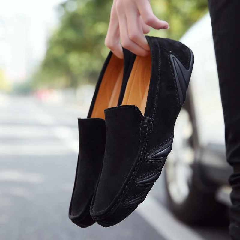 

Мужские классические мокасины, лоферы на одной ноге, для вождения, большой размер 38-47