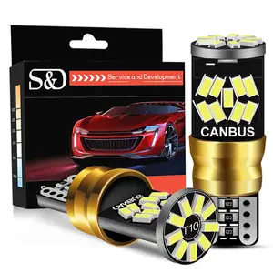 2 шт. T10 LED Canbus W5W светодиодный ные светильник пы без ошибок 27SMD автомобиля интерьер чтение стояночный фонарь авто светодиодный багажник Боковая дверь лампа белый