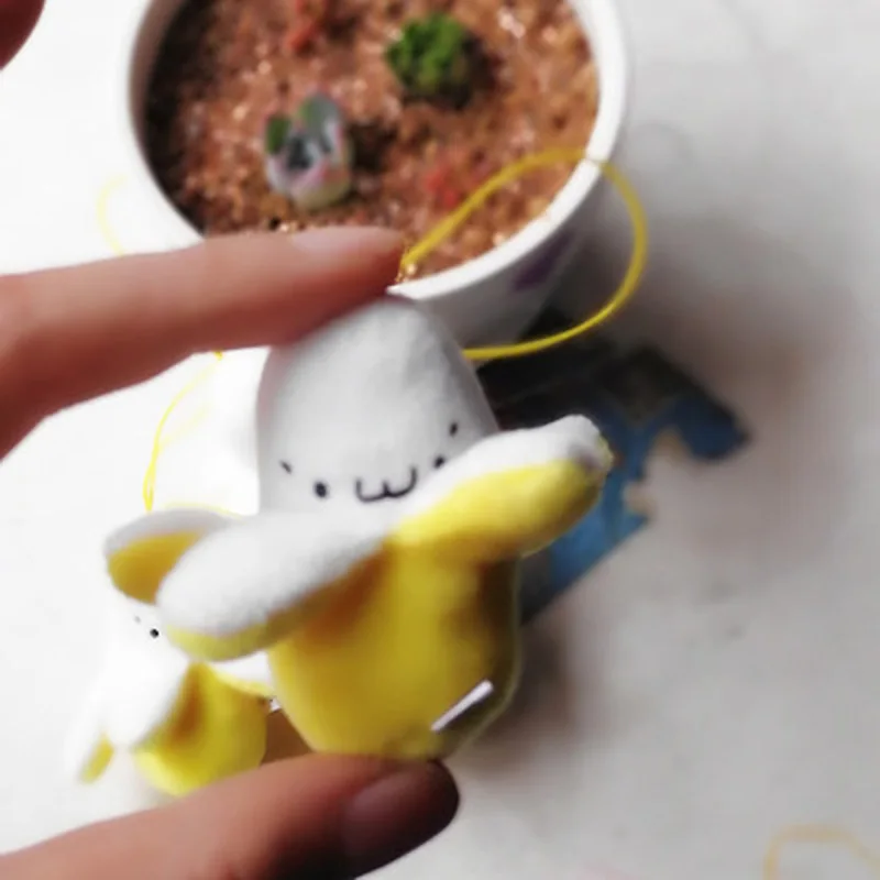 Из мультфильма Холодное сердце 1 шт. желтый банан плюшевые игрушки брелок мягкие