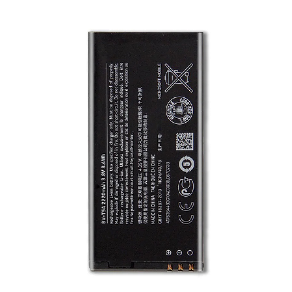 Аккумулятор Чехол с подставкой и отделениями для карт Nokia Lumia 550 730 735 738 RM-1038 RM-1040