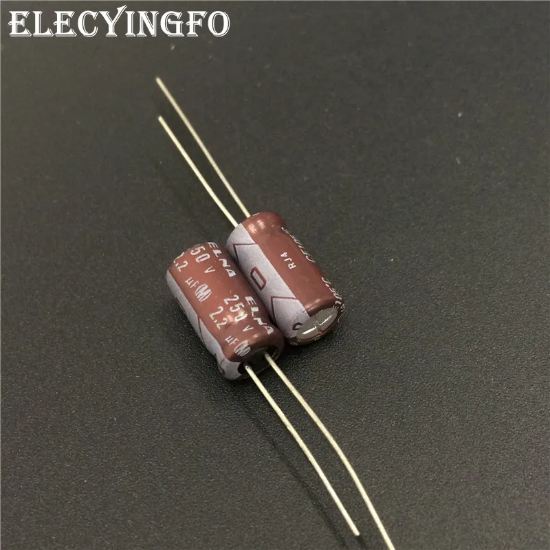 

10pcs 2.2uF 250V2.2uf Japan ELNA RJ4 Series 6x12mm 250V2.2uF Audio grade capacitor