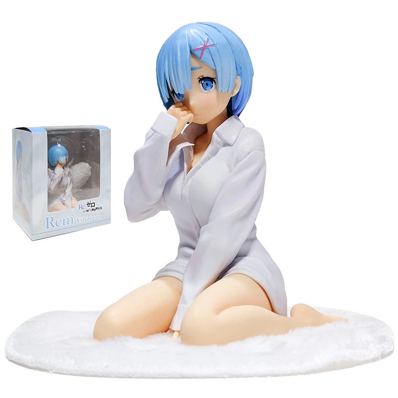 

14cm White Shirt Rem Figurine Anime Re:Life In A Different World From Zero rem Figure Action PVC Collection Model Toys Figures
