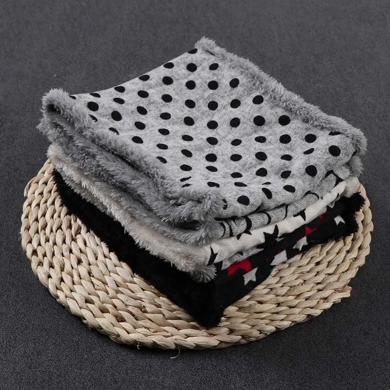 O-neck Scarf Girl Boy Ring Collar Scraf With Printed Star Good Christmas Gift Hot Selling High Quality Cotton Baby Kids Children | Детская