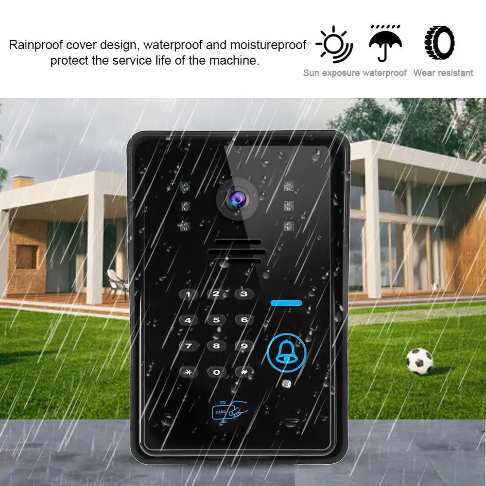 Беспроводной дверной звонок умный домофон видео телефон с электрическим замком