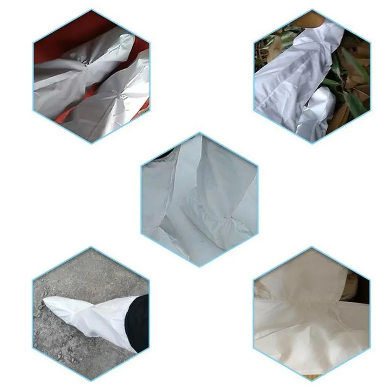 

50PCS Disposable Non-woven fabric Shoe Covers Shoes Boots Cover Long Shoe Cover Thick Washable Anti-Slip Anti-dust Overshoe
