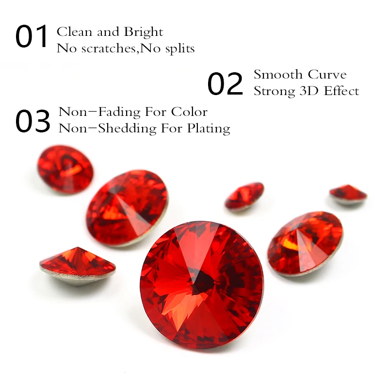 6 18 мм модные Rivoli Свободные Стразы для украшения ювелирных изделий Pointback с