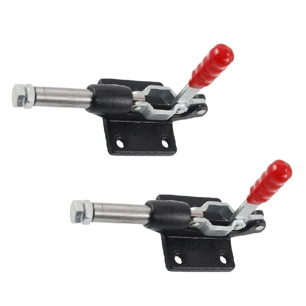 

2pcs Toggle Clamps 90 Degree Capacity 227Kg 500Lbs 32mm Plunger Stroke Push Pull Electronic Equipment