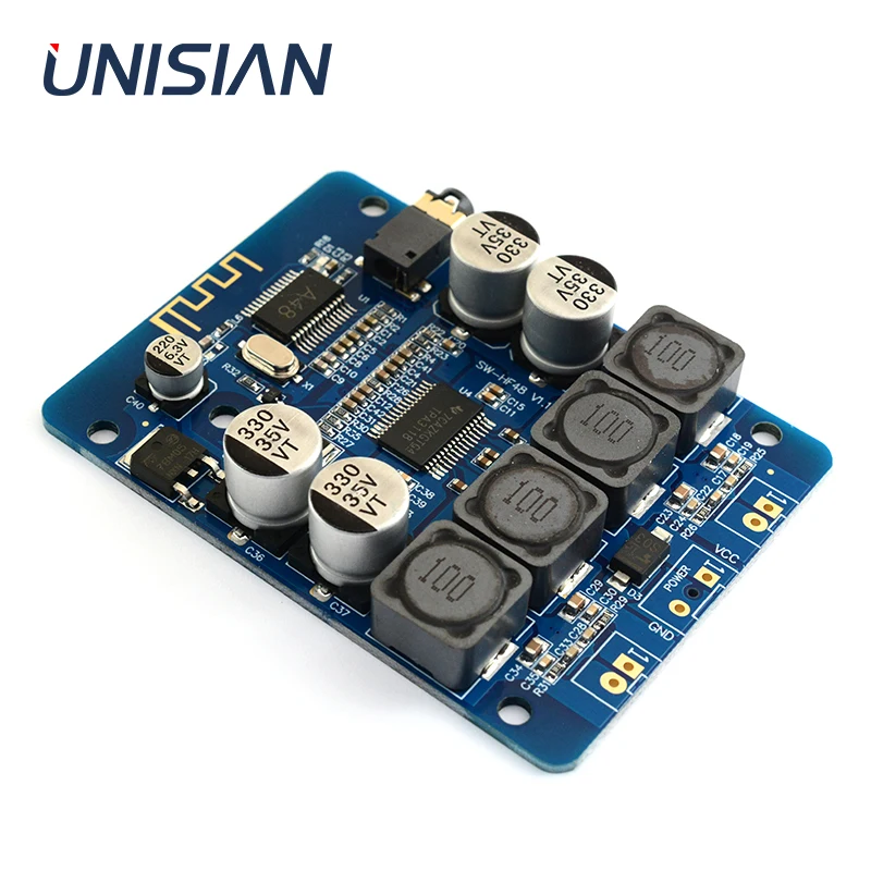 Плата усилителя Auido UNISIAN TPA3118 D2 с Bluetooth 2x30 Вт стерео Hi Fi цифровая плата мощности