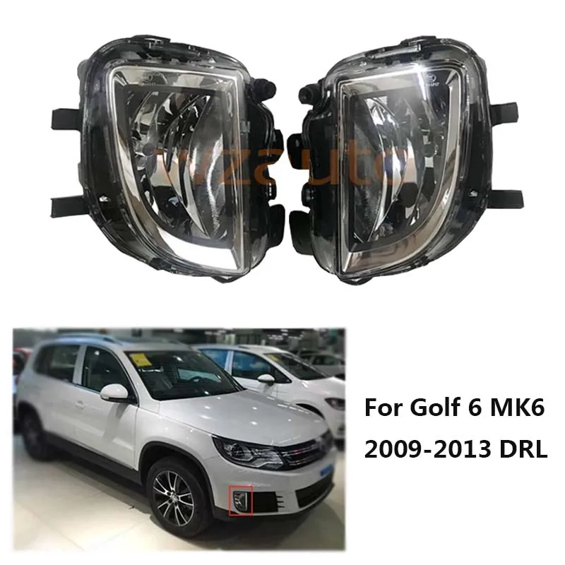 Передние противотуманные фары для VW Tiguan 2013-16 Golf 6 MK6 2009-2013 DRL Противотуманные -