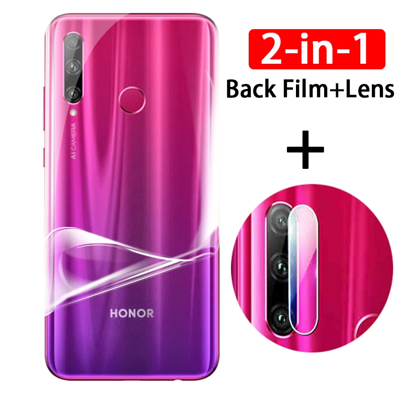 2 в 1 полная защита для Huawei Honor 10i 10 10x lite honor10 i x 10lite Гидрогелевая пленка объектива
