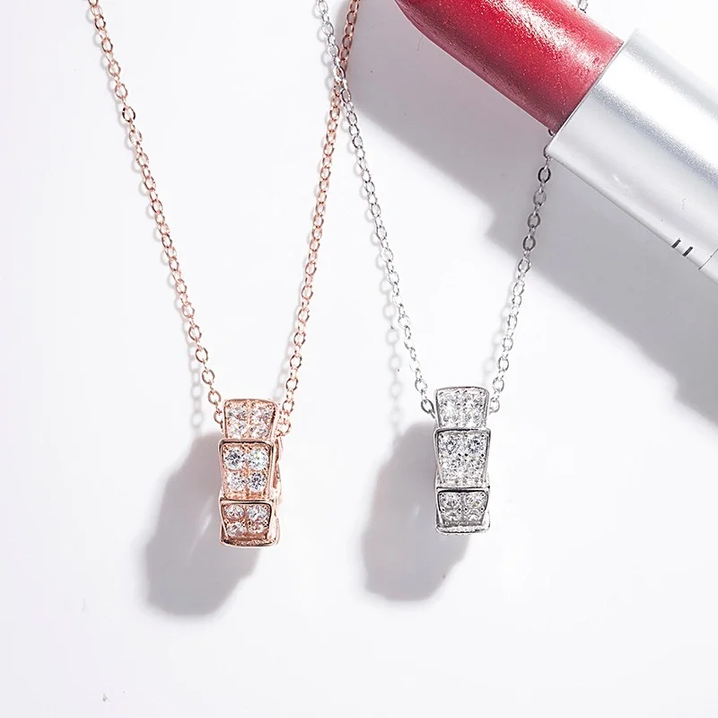 

Женское ожерелье из серебра 925 пробы, в виде змеи