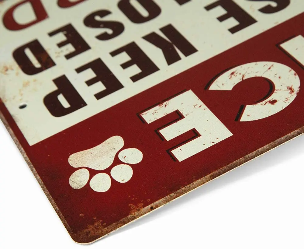 

Putuo Decor Dog Metal SignHouse Sign for YardIndoor/Outdoor Use12x8 Inches Aluminum