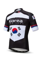 team korea cycling jersey unisex short sleeve cycling jersey cycling clothing apparel quick dry moisture wicking cycling