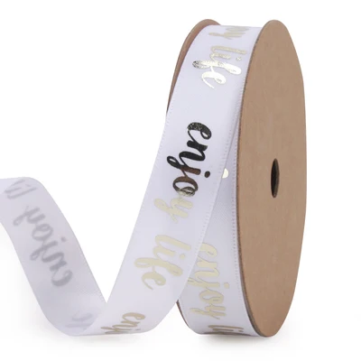 16mm wide 9 м/рулон Любовь Сердце печатная полиэфирная лента для свадьбы Рождество День рождения вечеринка украшения DIY лук Ремесло оберточная лента для подарков - Color: 16mm wide