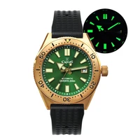 cronos bronze diver mens watch cusn8 nh35 automatic movement rotate bezel waffle rubber strap sapphire glass luminous dial