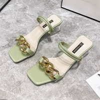 sandals womens summer 2021 new one button platform womens shoes with full match metal buckle flat shoes womens sandals