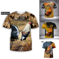 men for women 3d printed t shirts rooster t shirt tees shorts sleeve harajuku apparel hip hop summer streetwear style