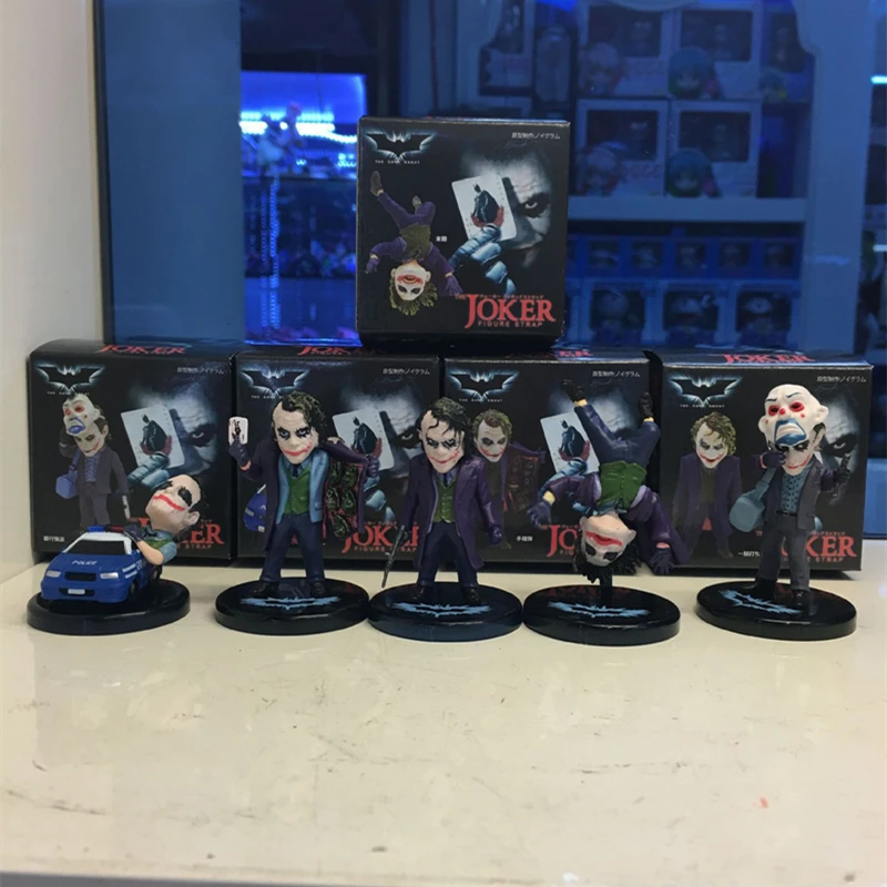 

Qposket5 with box Marvel Anime Movie Clown Pvc Joker Action Collectible Model Decorations Doll Toys for Children Christmas Gifts