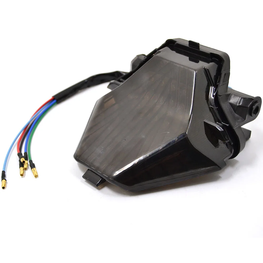 Встроенный светодиодный задний фонарь для мотоцикла тормозной сигнал поворота