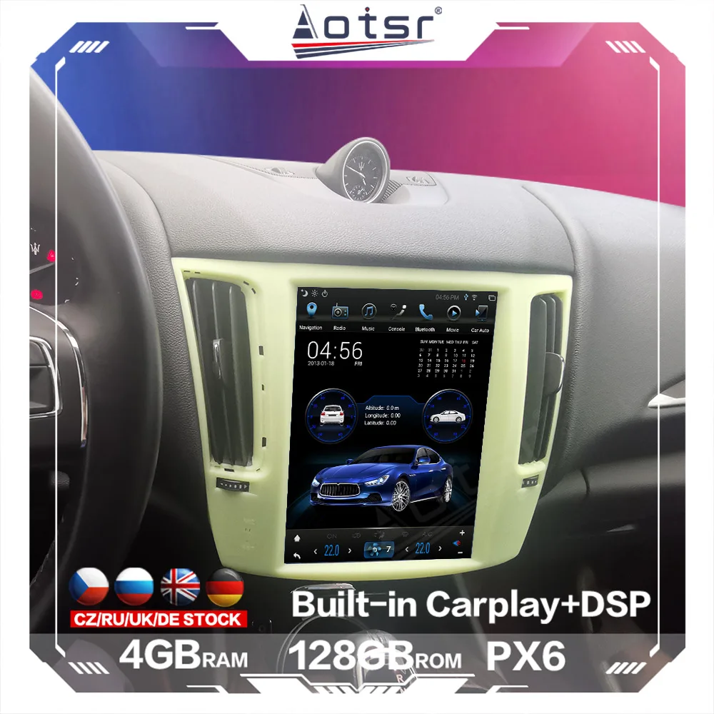 

PX6 64G для Maserati Levante Android автомобильный радиоприемник автомобиля GPS навигации Авто Радио стерео Мультимедийный плеер лента Регистраторы DSP Carplay 4G сим-карты