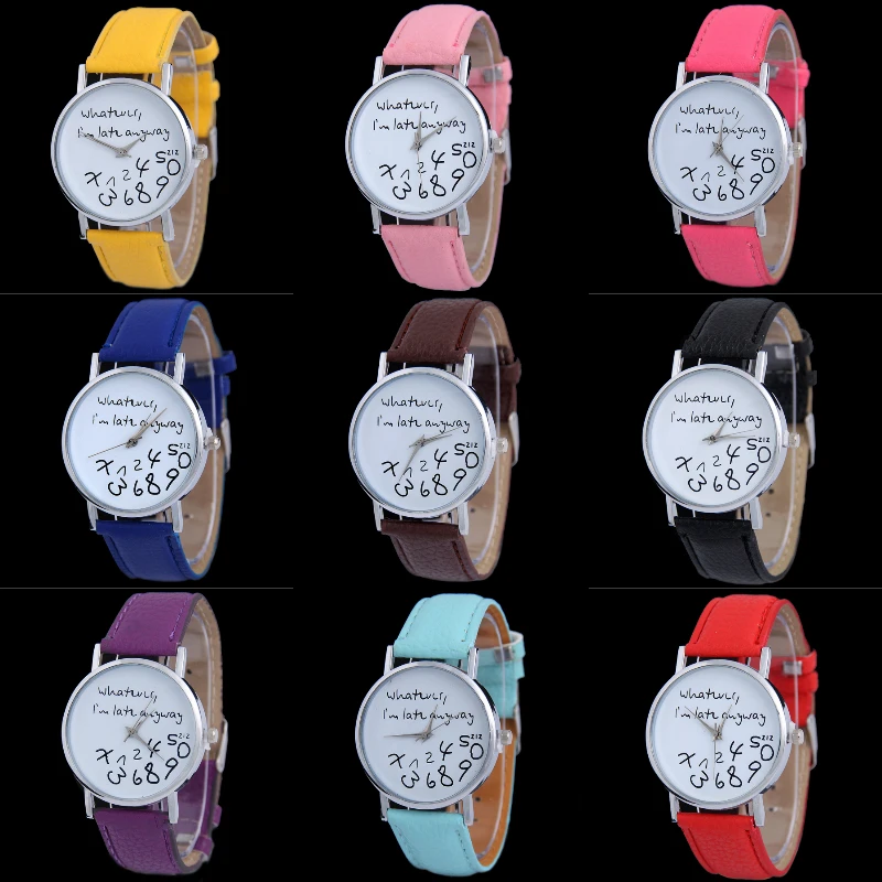 MINHIN кожаный браслет часы ювелирные изделия простой дизайн студенческие девушки