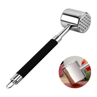 meat tenderizer heavy duty mallet tool chicken pounder with rubber grip handle kitchen cooking tool hammer tenderizing for beef
