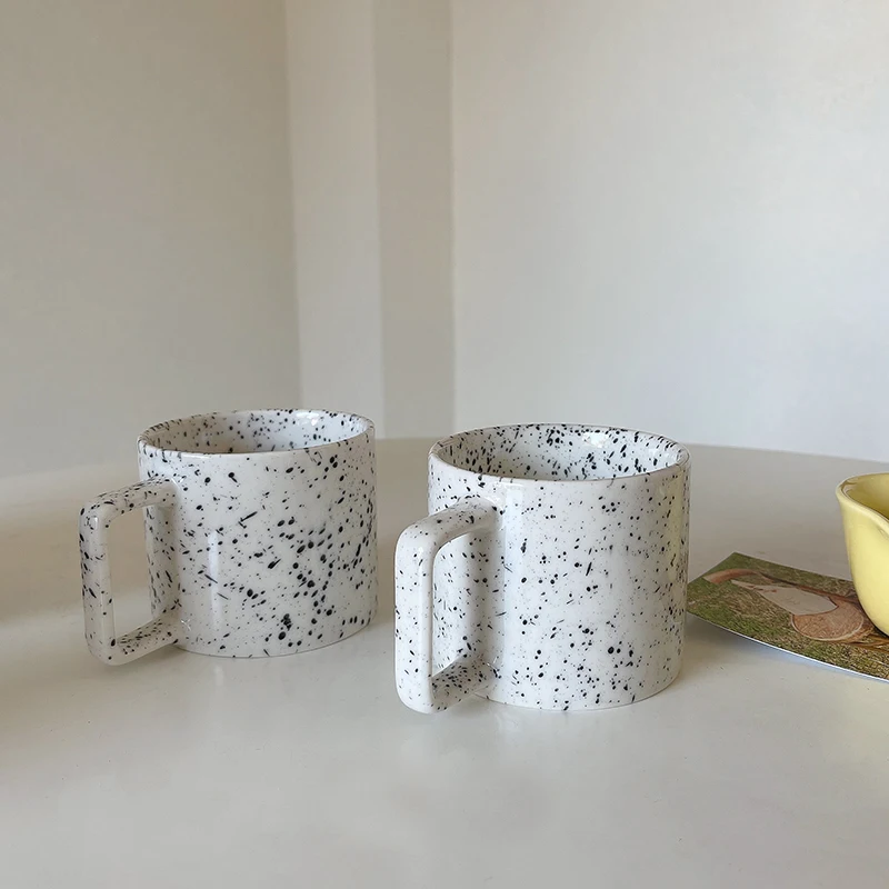 

Creative Nordic Mug Ins Square Handgrip Cups Ceramics Mugs Coffee Mug Milk Tea Cups Drinkware