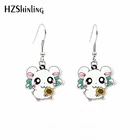 Новинка 2020, милые свисающие серьги в виде хомяка, красивые акриловые серьги-Крючки в виде животных, серьги в подарок для девочек