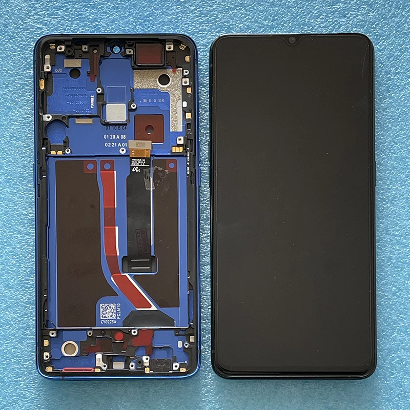 6 5 amoled original for realme x2 pro x2pro rmx1931 lcd display screen frametouch panel digitizer for oppo reno ace pclm10 free global shipping