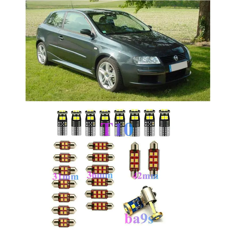 

Interior LED Lights Replacement for Fiat Seicento Stilo DOBLO DUCATO Ulysse Accessories Package Kit WHITE