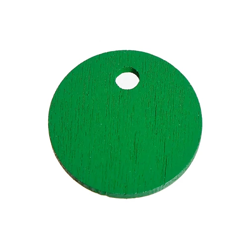 50 шт. классические трехслойные подвески круглые зеленые простые Подвески для