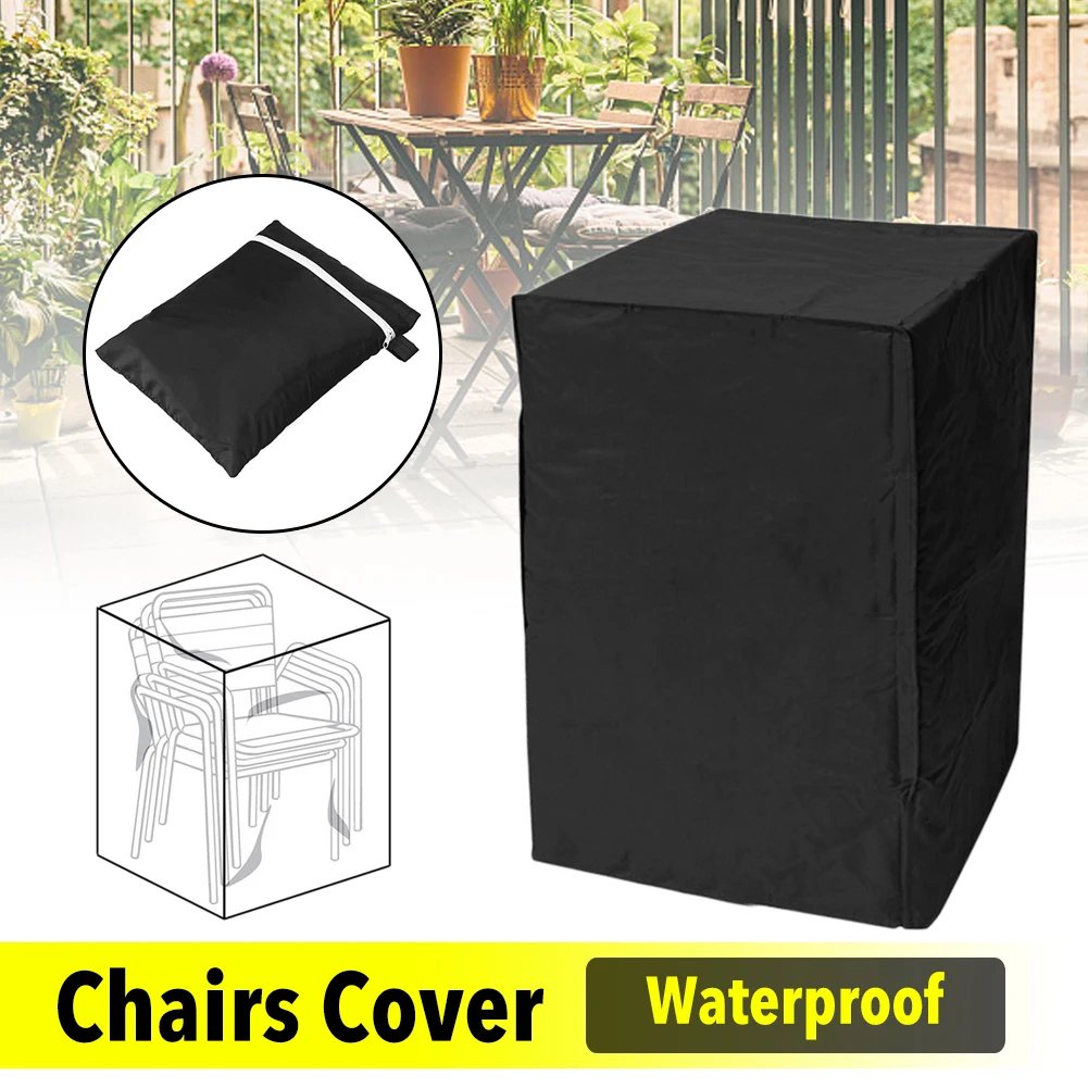 

Waterproof Patio Chair Covers Waterproof Dustproof Cover Furniture Protector 3 Sizes for Outdoors Balcony Garden