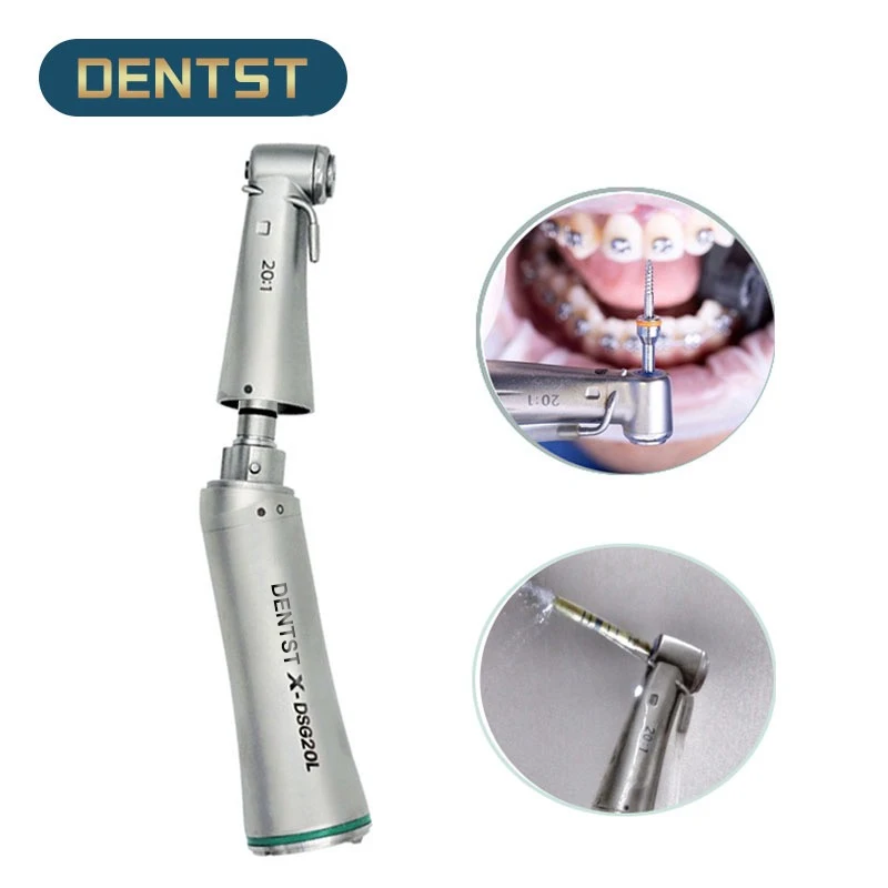 

Dentistry 20:1 Against Contra Angle Handpiece X-DSG20L Surgical Contra-angle Low Speed Implant Handpiece Fiber Detachable Outer